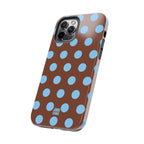 Big Polka Dot | Brown and Blue