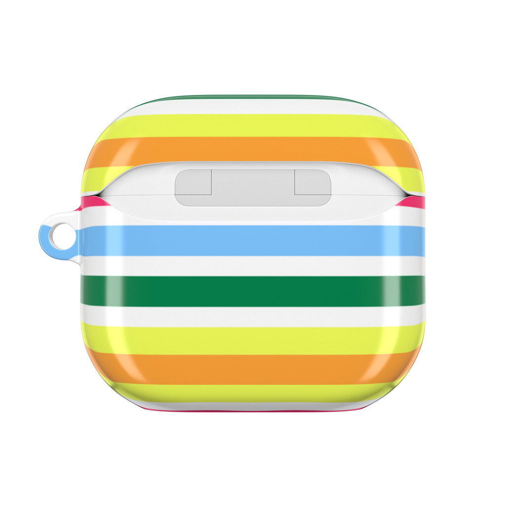 Rainbow Sorbet Stripe AirPods Case