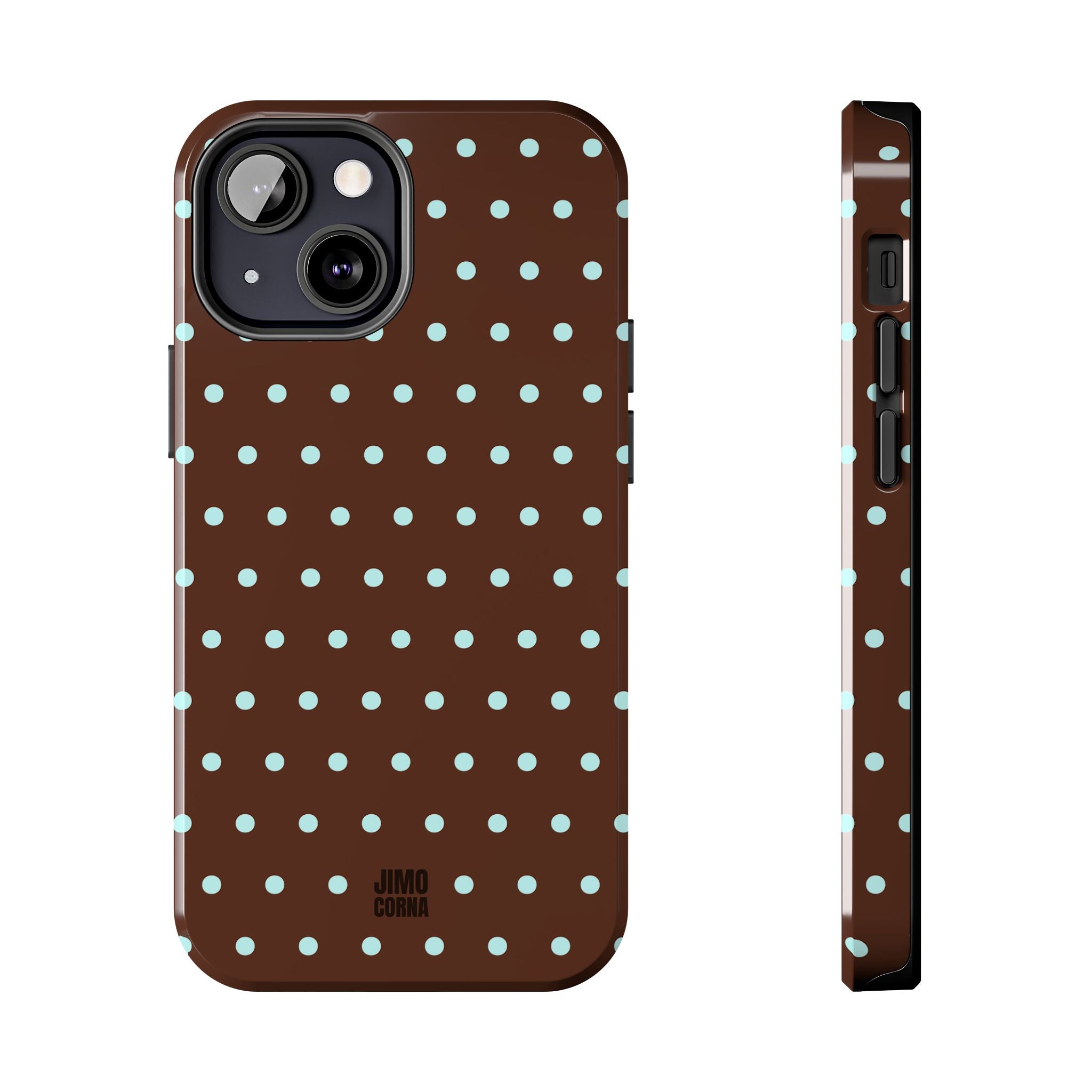 Polka Dot | Brown and Blue