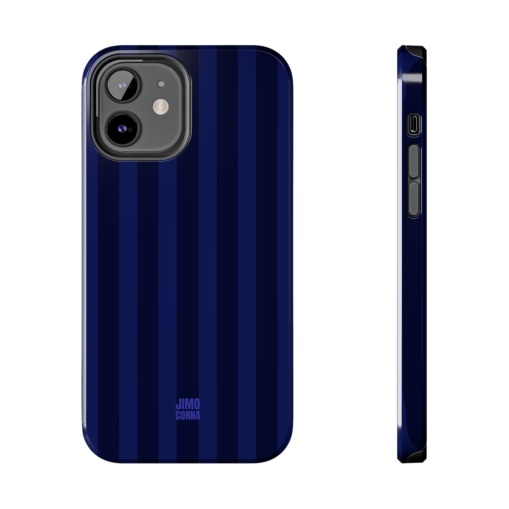 Bold Stripes iPhone Case | Navy Blue