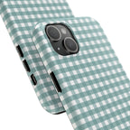 Farm Gingham iPhone Case | Blue
