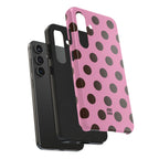 Big Polka Dot | Pink and Black
