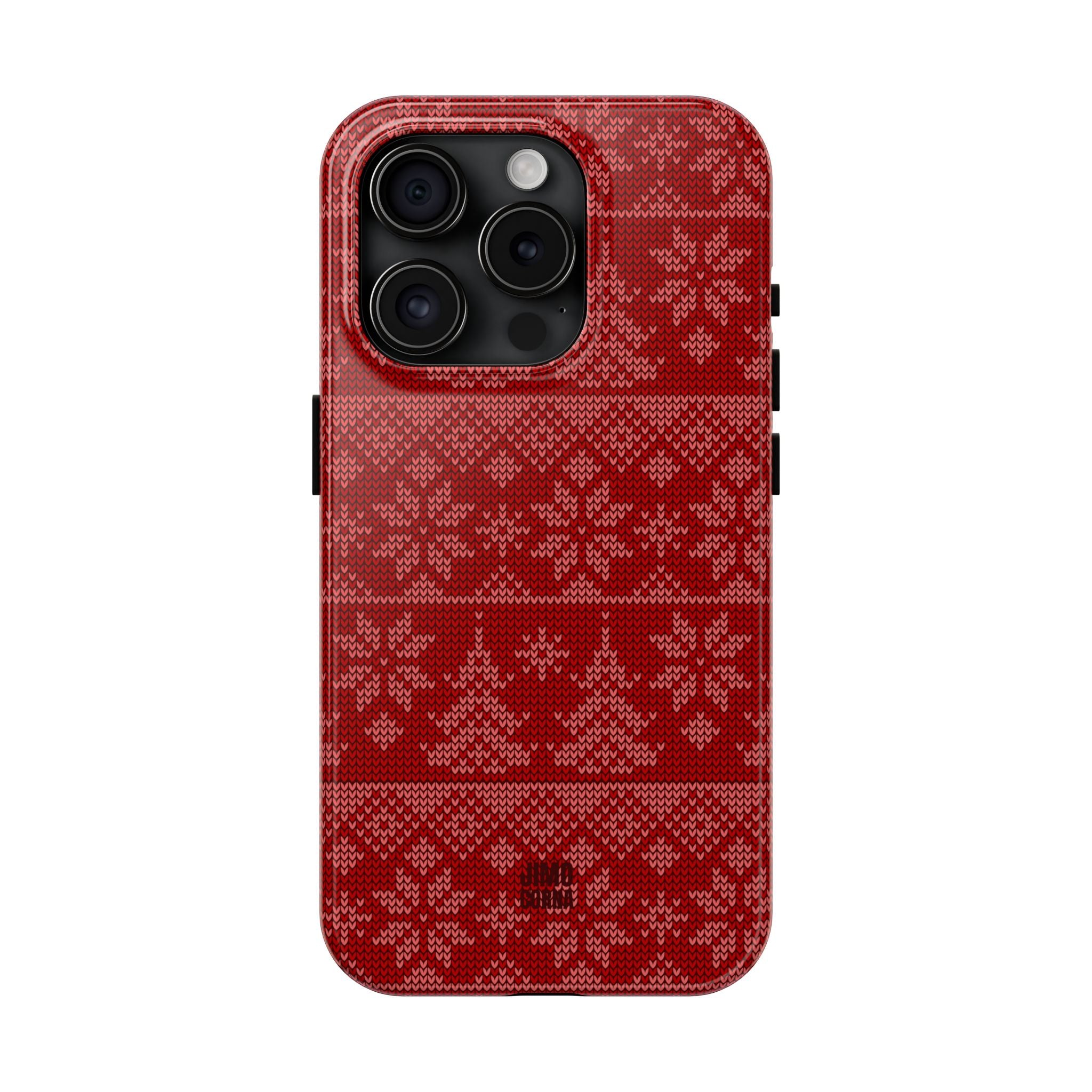Holiday Knit | Red iPhone Case