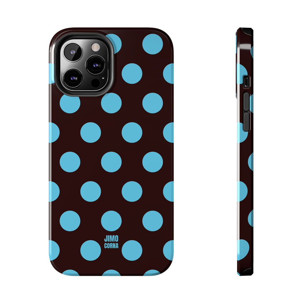 Big Polka Dot | Brown and Blue
