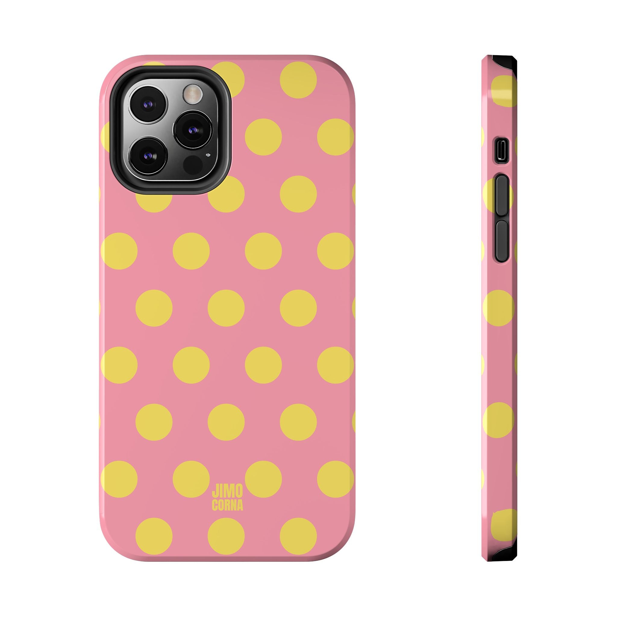 Big Polka Dot | Pink and Yellow