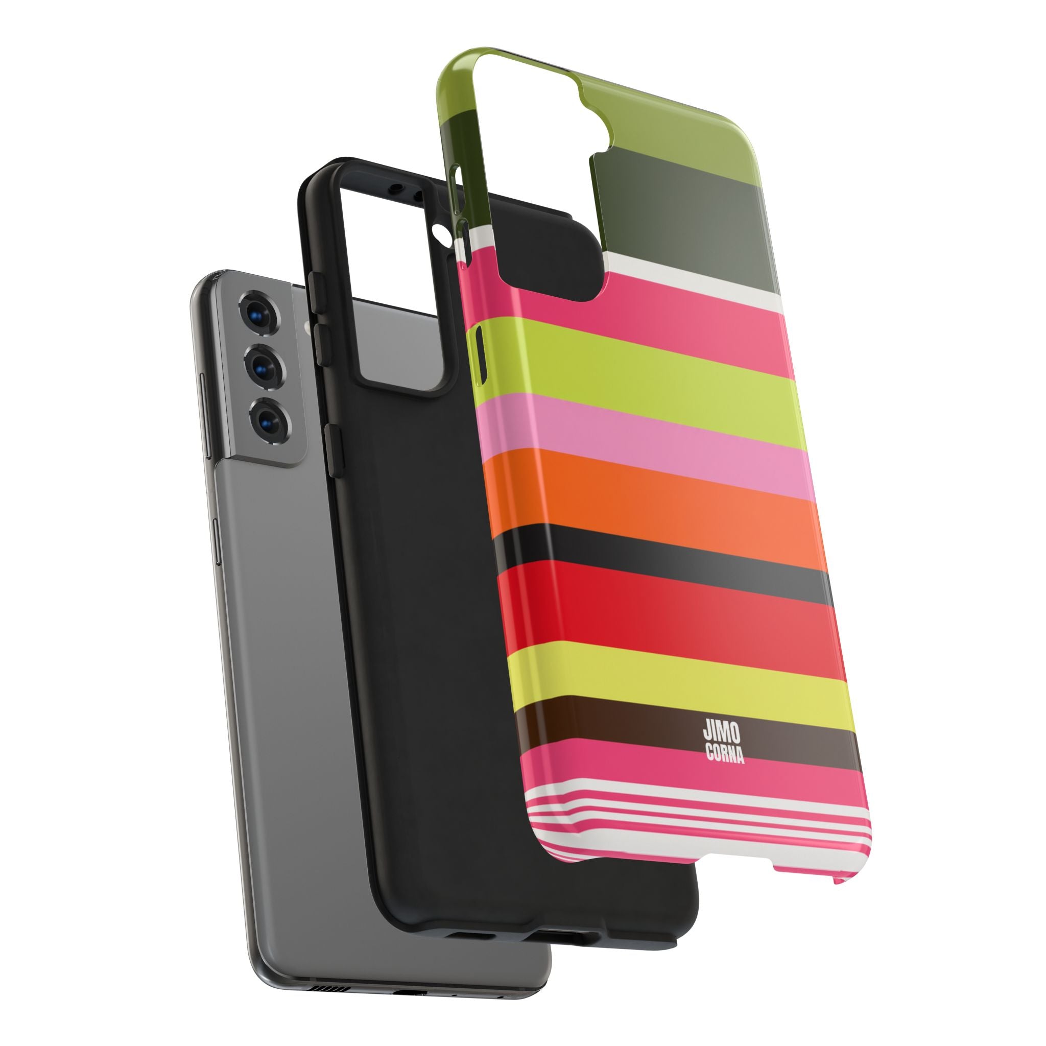 Berry Citrus Stripe Samsung Galaxy Case