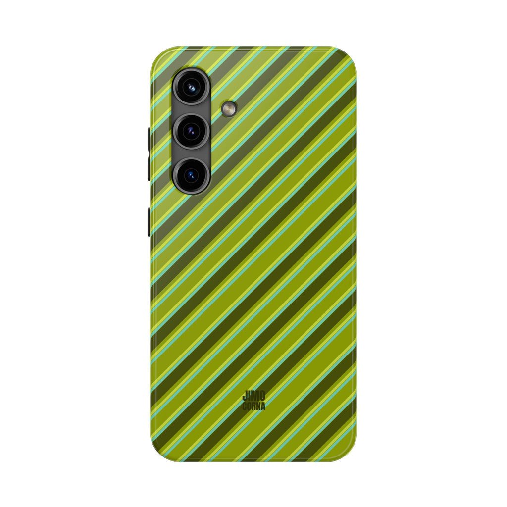 Angelina Stripes | Olive - iPhone Case
