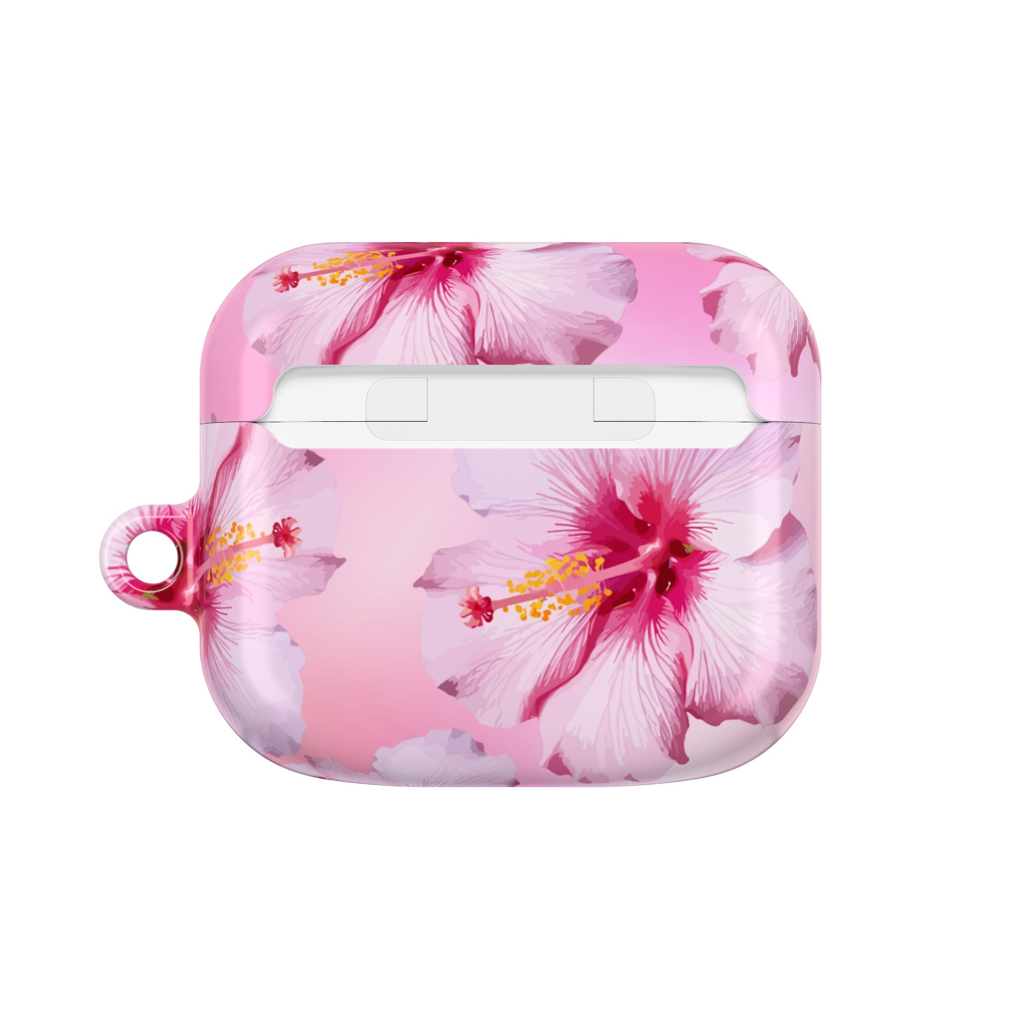 Pink Hibiscus AirPods Case