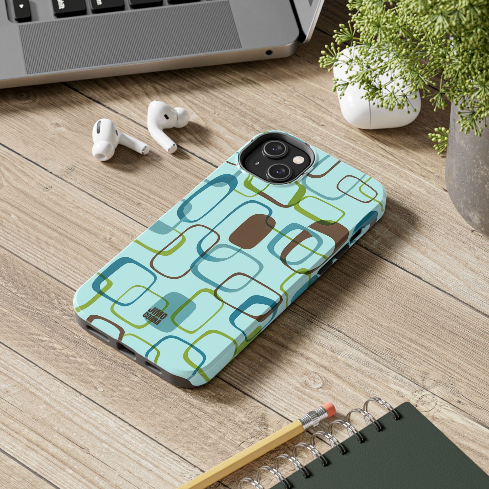 Coast Blocks iPhone Case | Mint