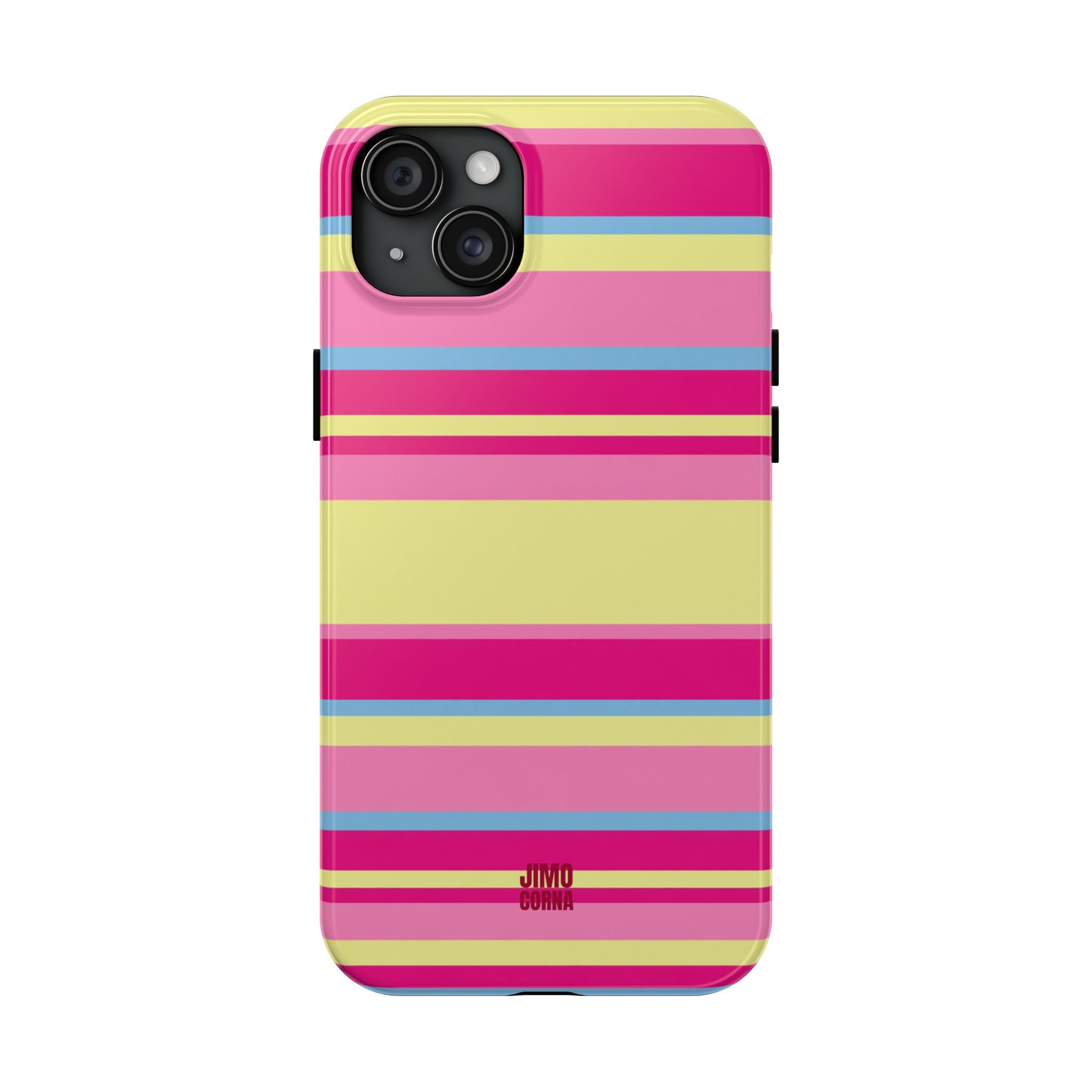 Lemonberry Stripe iPhone Case