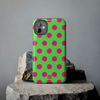 Big Polka Dot | Green and Pink