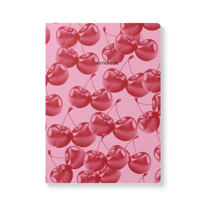 Red Retro Cherries Notebook