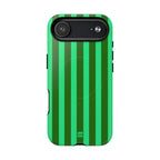 Bold Stripes MagSafe iPhone Case | Olive Green