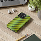 Angelina Stripes | Olive - iPhone Case