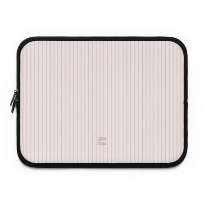 Baby Pink Soft Stripes Laptop Sleeve