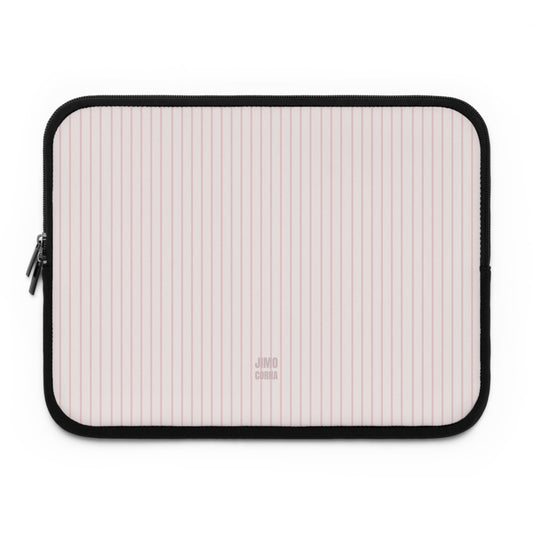 Baby Pink Soft Stripes Laptop Sleeve