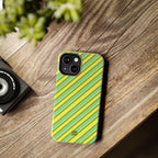 Angelina Stripes | Green - iPhone Case