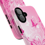 Pink Flutter Garden MagSafe iPhone Case