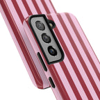 Bold Stripes Samsung Galaxy Case | Pink and Red