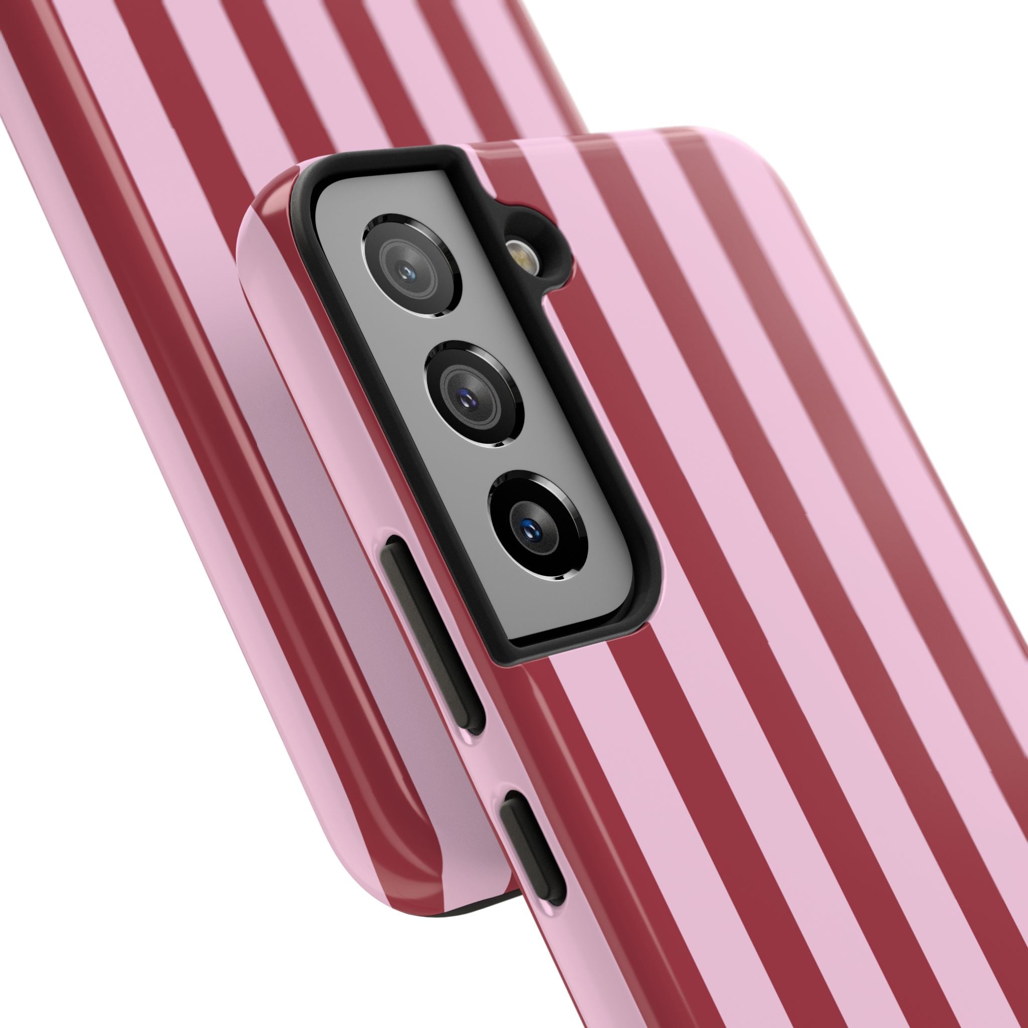 Bold Stripes Samsung Galaxy Case | Pink and Red