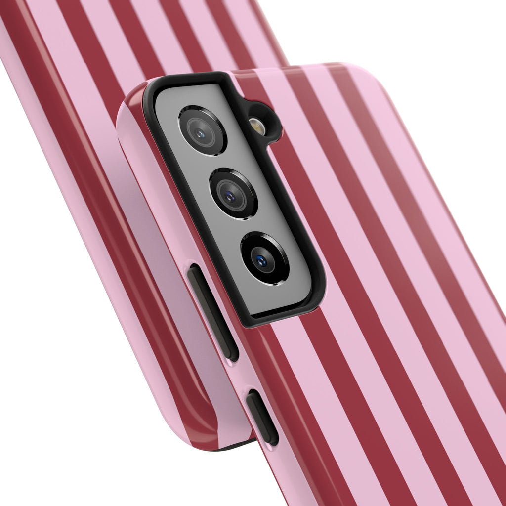 Bold Stripes iPhone Case | Pink and Red