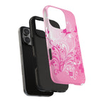 Pink Flutter Garden iPhone Case