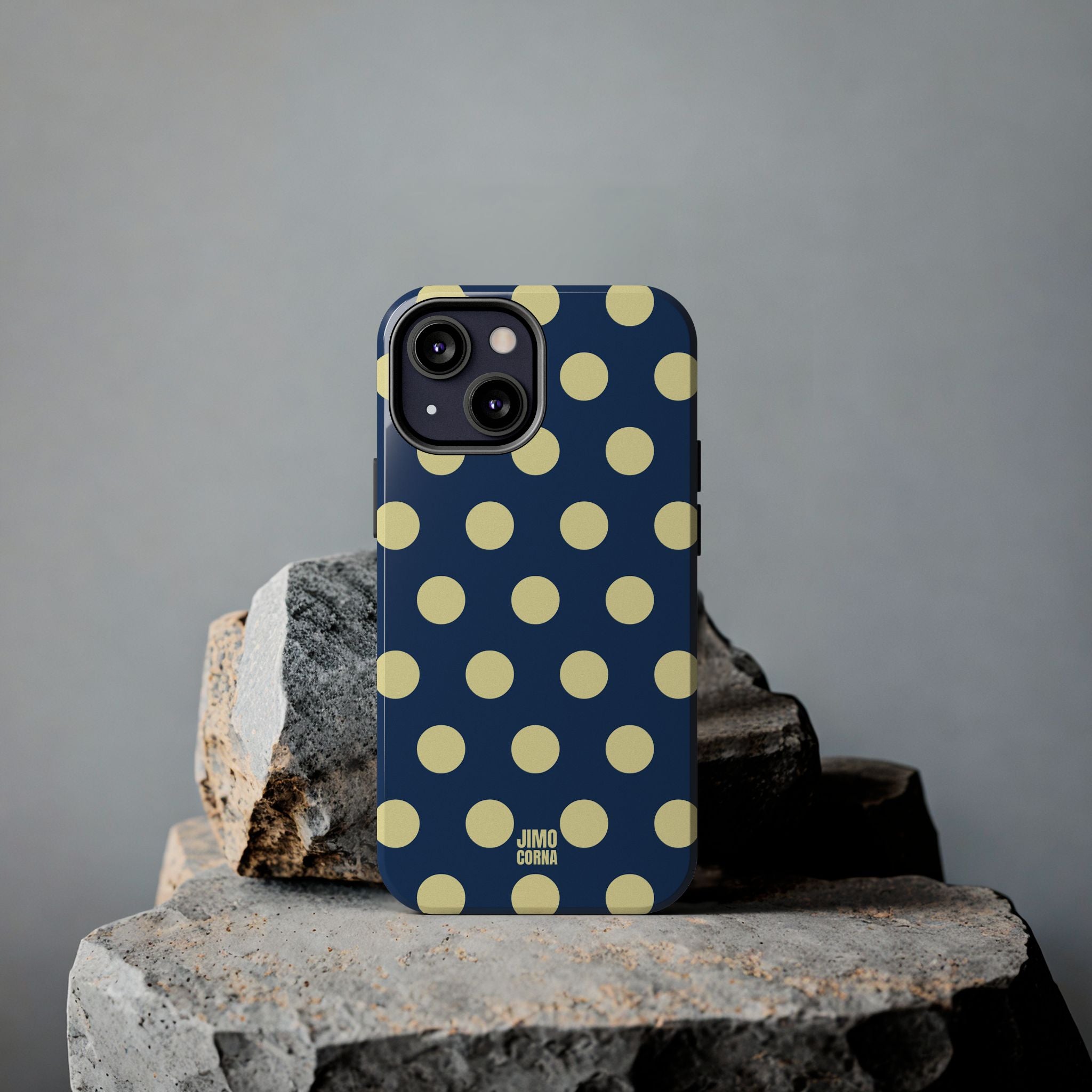 Big Polka Dot | Blue and Cream