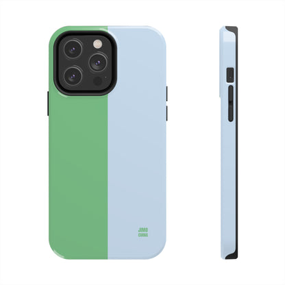 Blue and Green Color Block