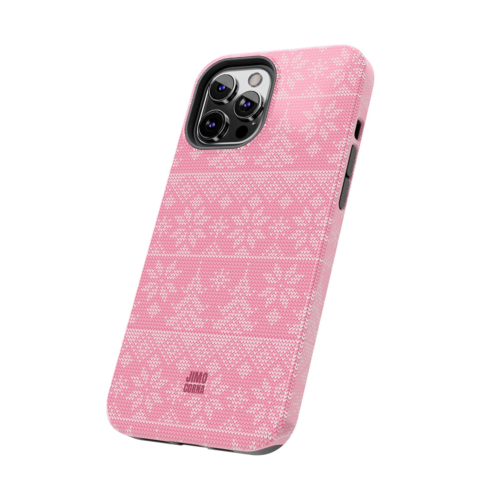 Holiday Knit | Pink iPhone Case
