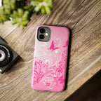Pink Flutter Garden iPhone Case