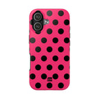 Big Polka Dot | Hot Pink and Black