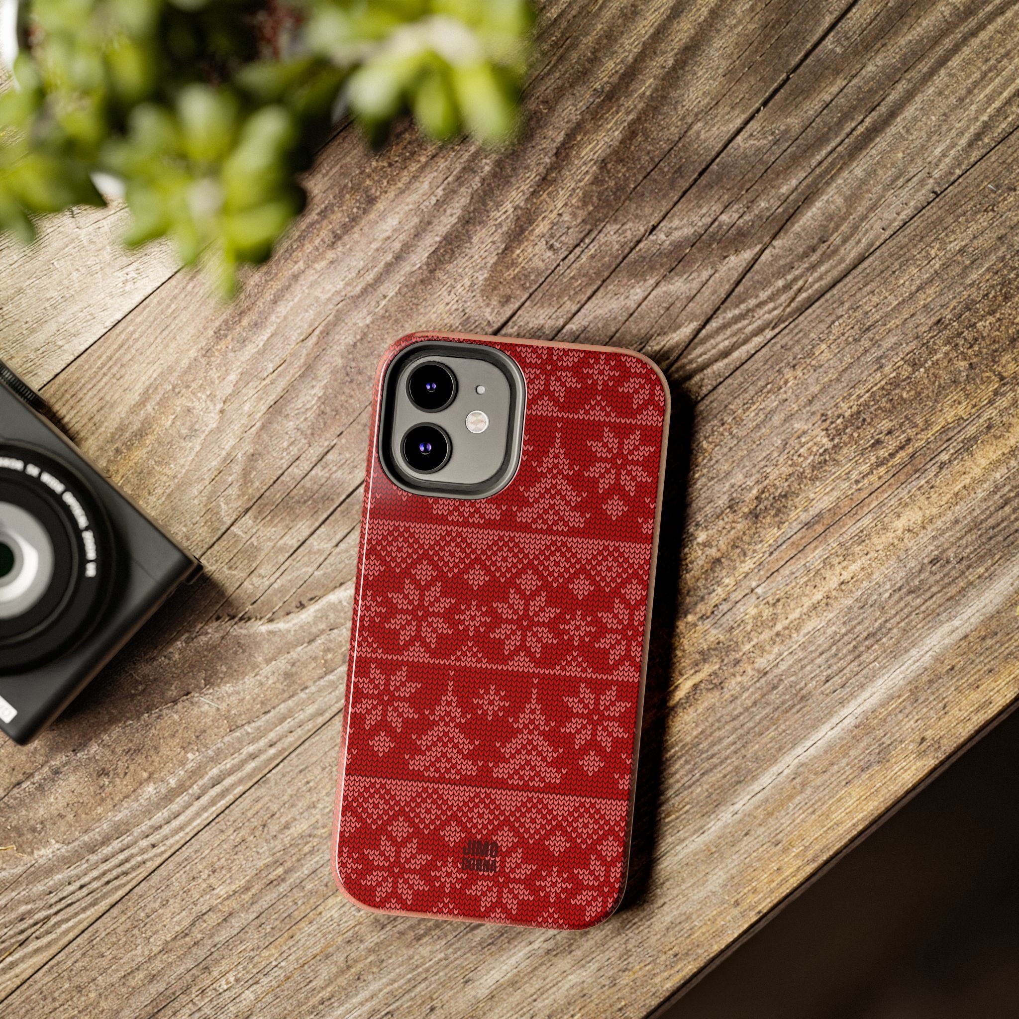 Holiday Knit | Red iPhone Case