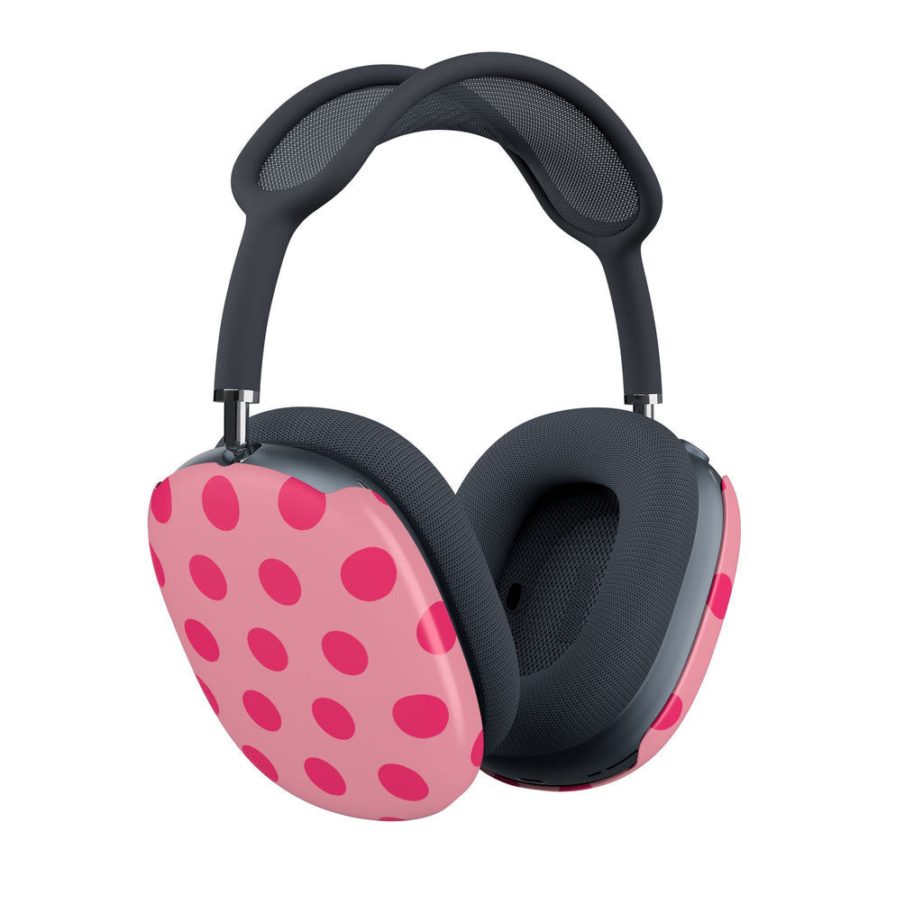 Big Polka Dot AirPods Max Covers | Pink