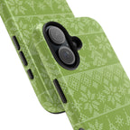 Holiday Knit | Green iPhone Case