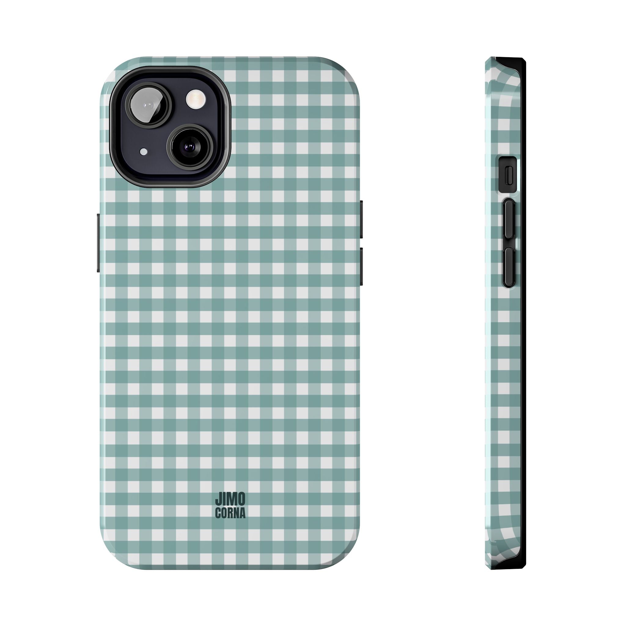 Farm Gingham iPhone Case | Blue