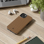 Farm Gingham iPhone Case | Brown