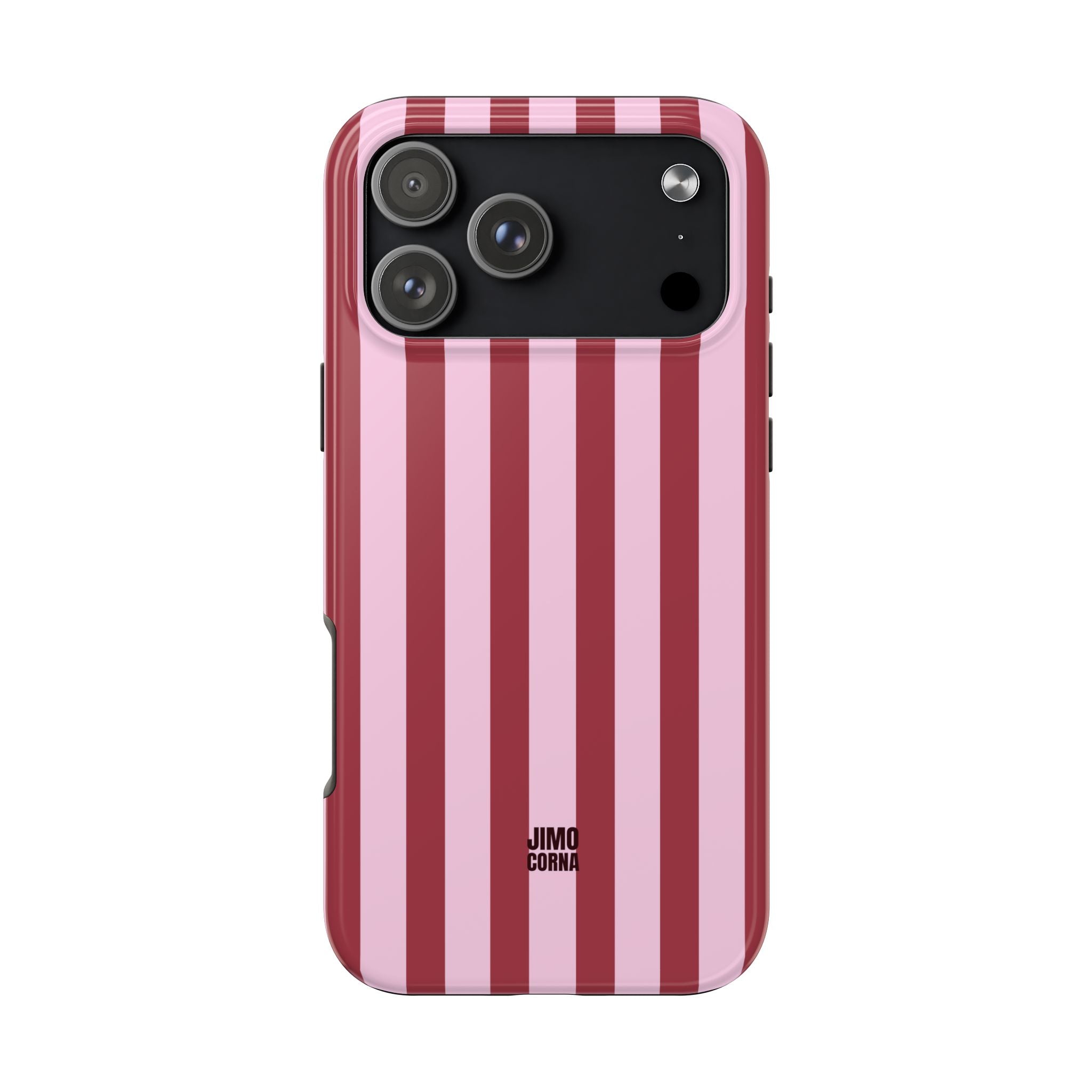 Bold Stripes iPhone Case | Pink and Red