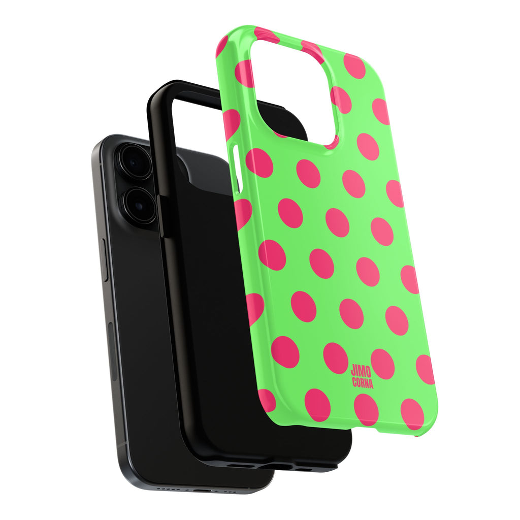 Big Polka Dot | Green and Pink