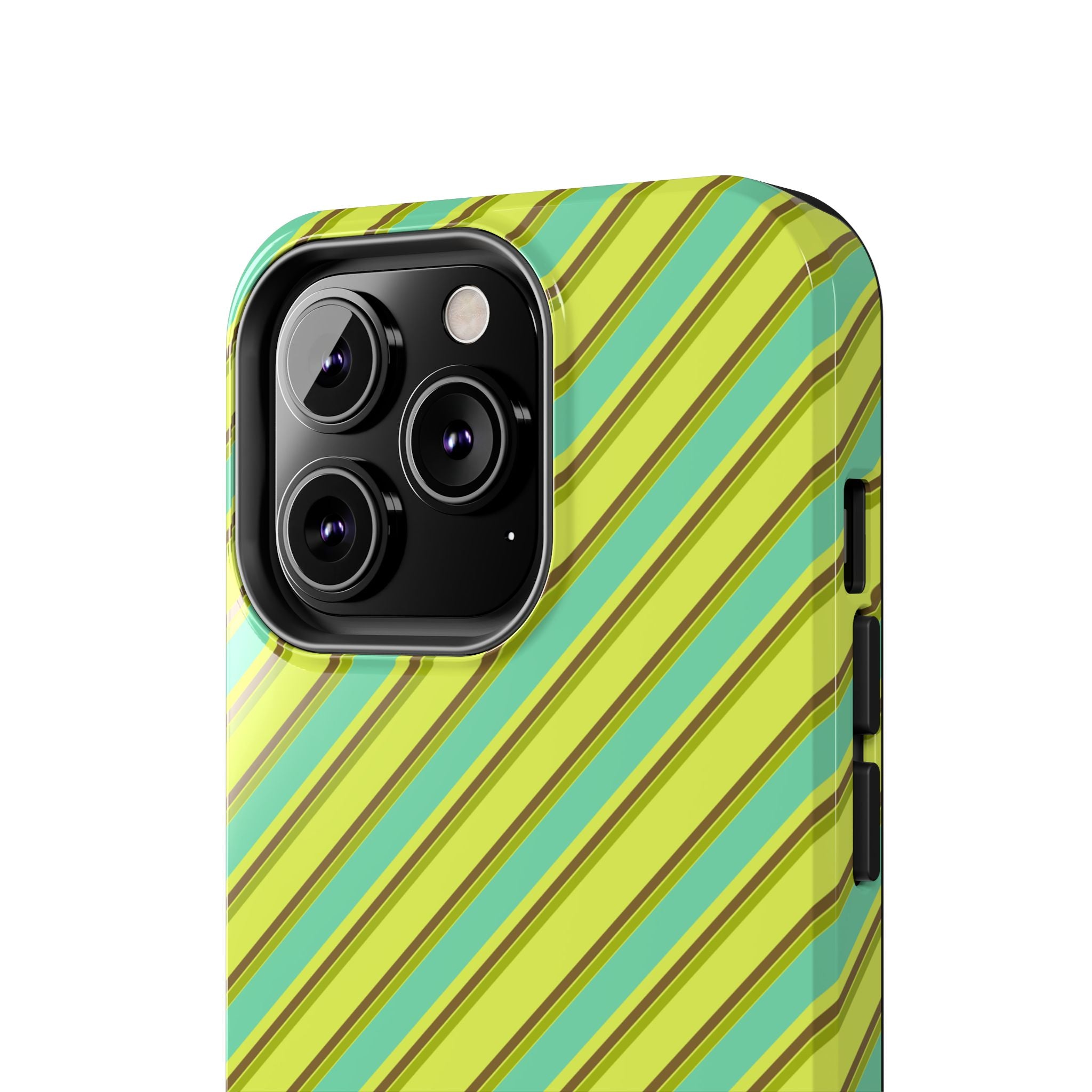 Angelina Stripes | Green - iPhone Case