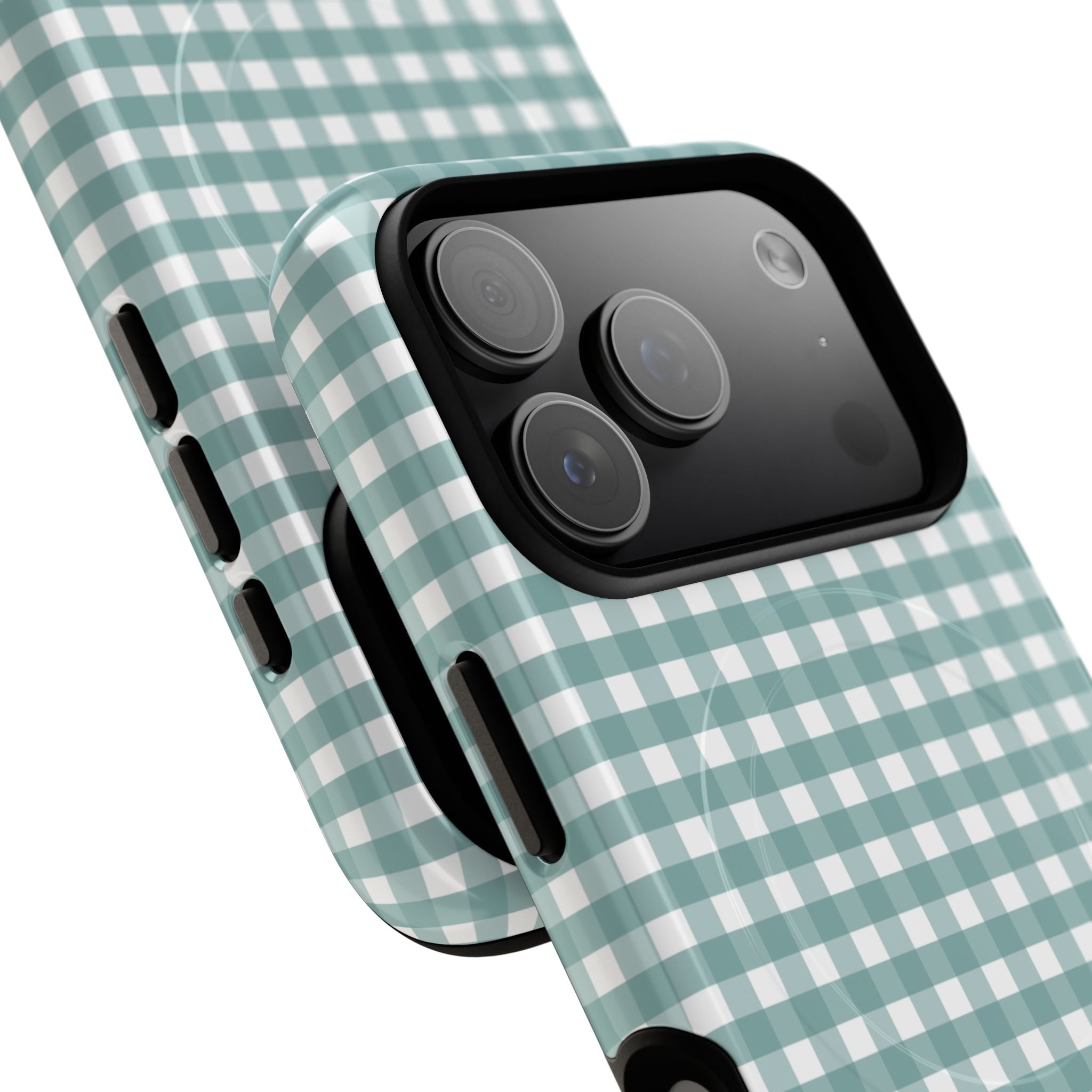 Farm Gingham MagSafe iPhone Case | Blue