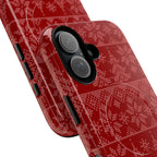 Holiday Knit | Red MagSafe iPhone Case