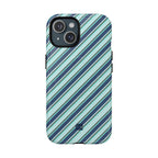 Angelina Stripes | Blue - MagSafe iPhone Case
