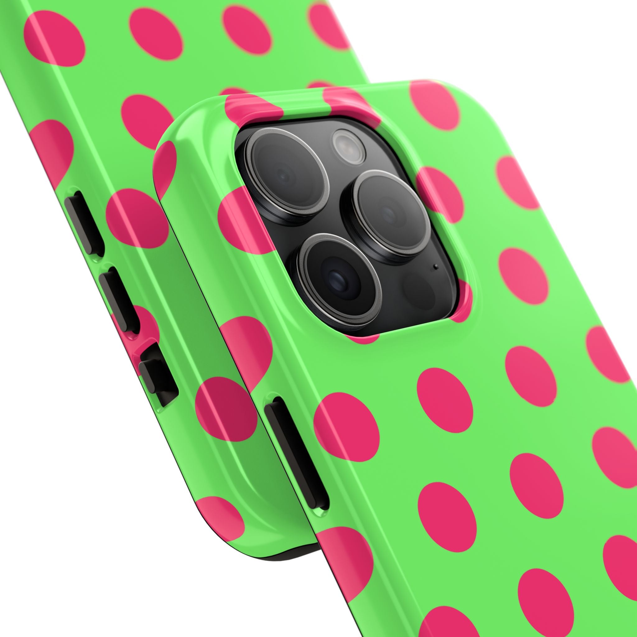 Big Polka Dot | Green and Pink
