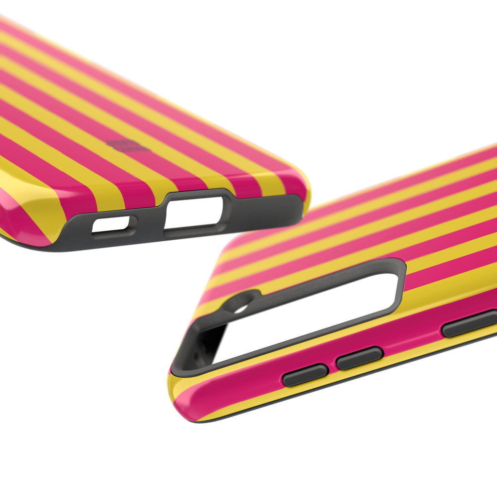 Pink and Yellow Bold Stripes