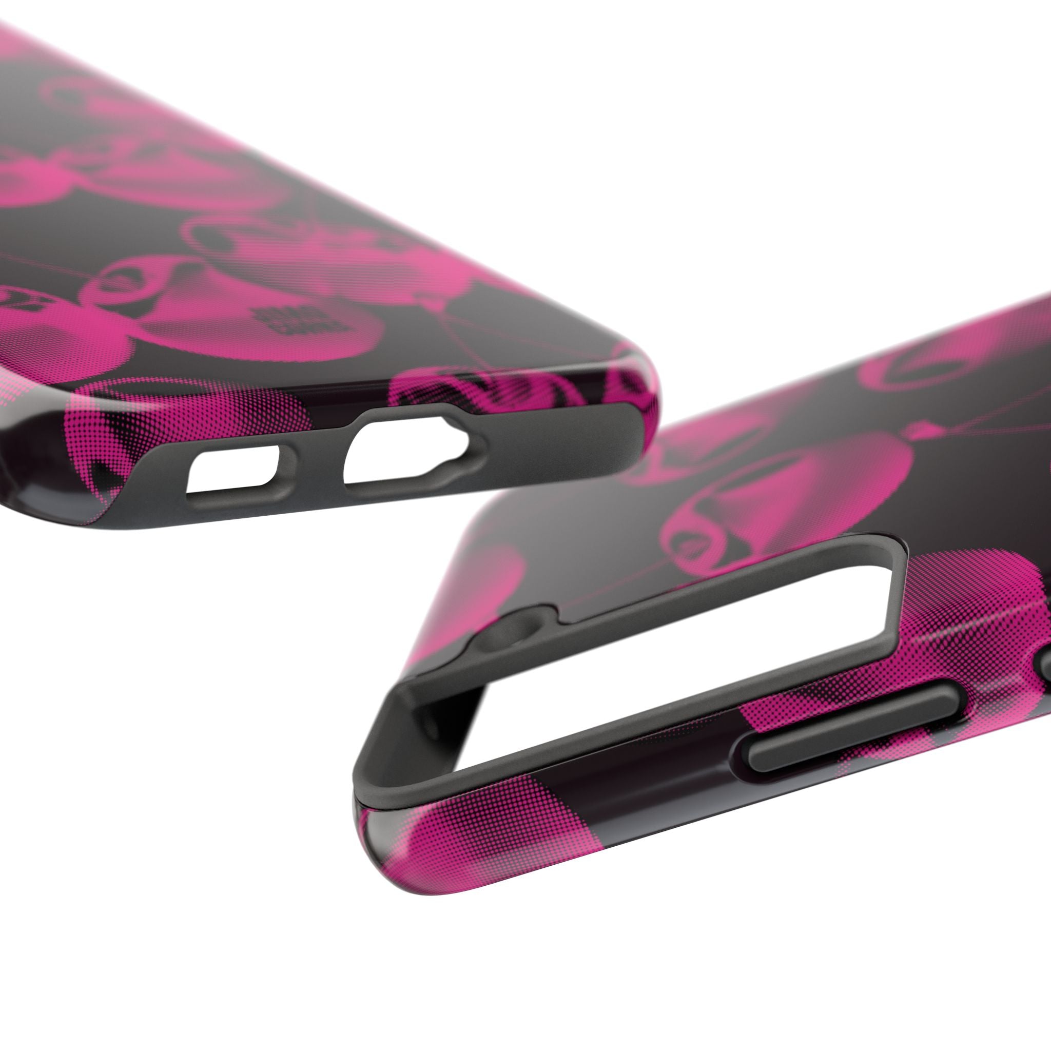 Hot Pink Retro Cherries