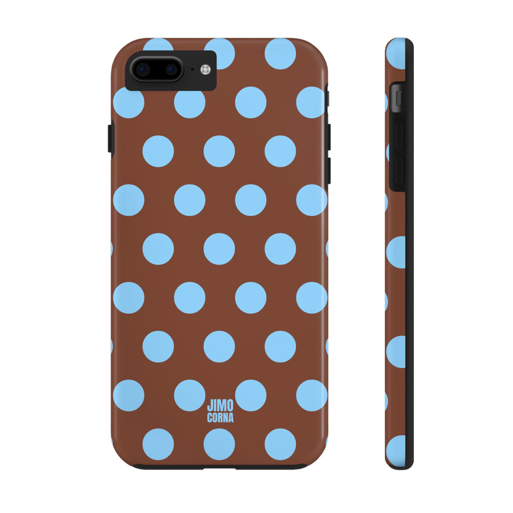 Big Polka Dot | Brown and Blue