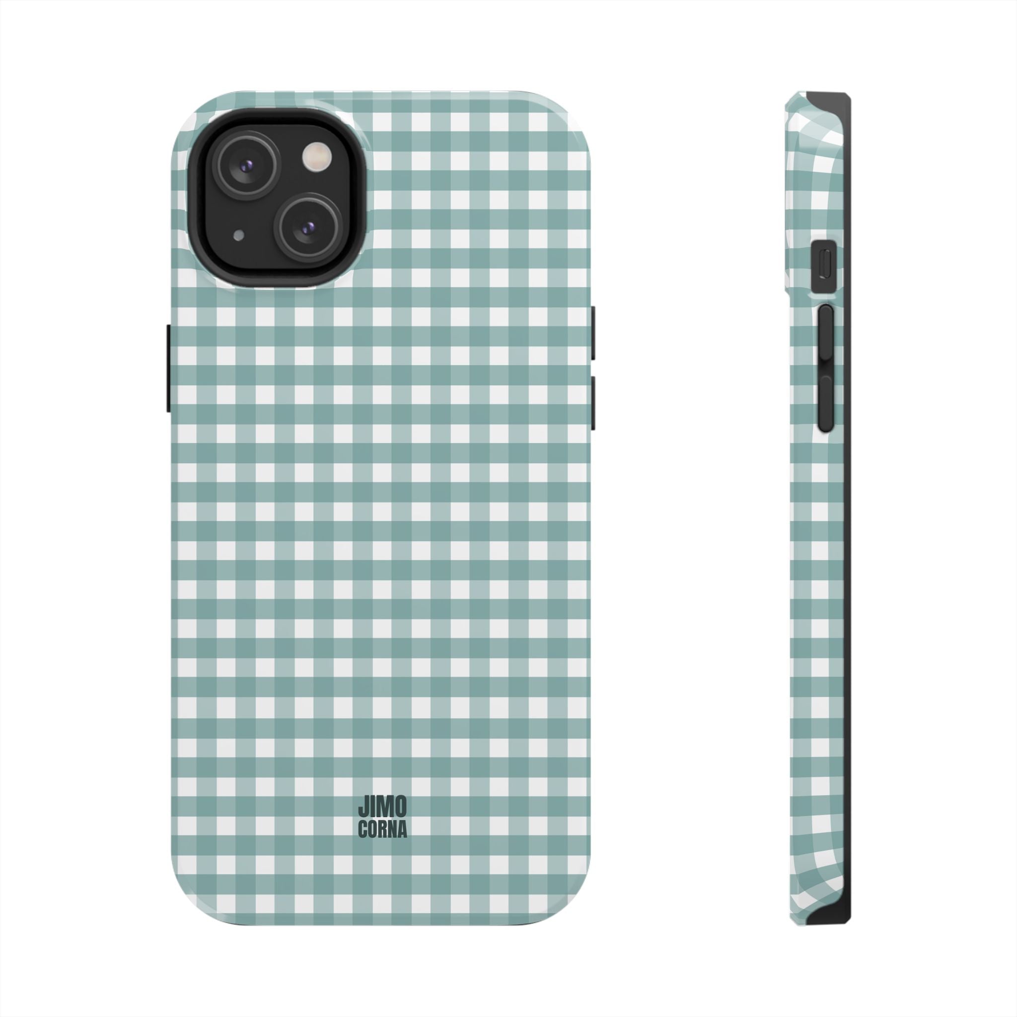 Farm Gingham iPhone Case | Blue