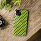 Angelina Stripes | Olive - iPhone Case