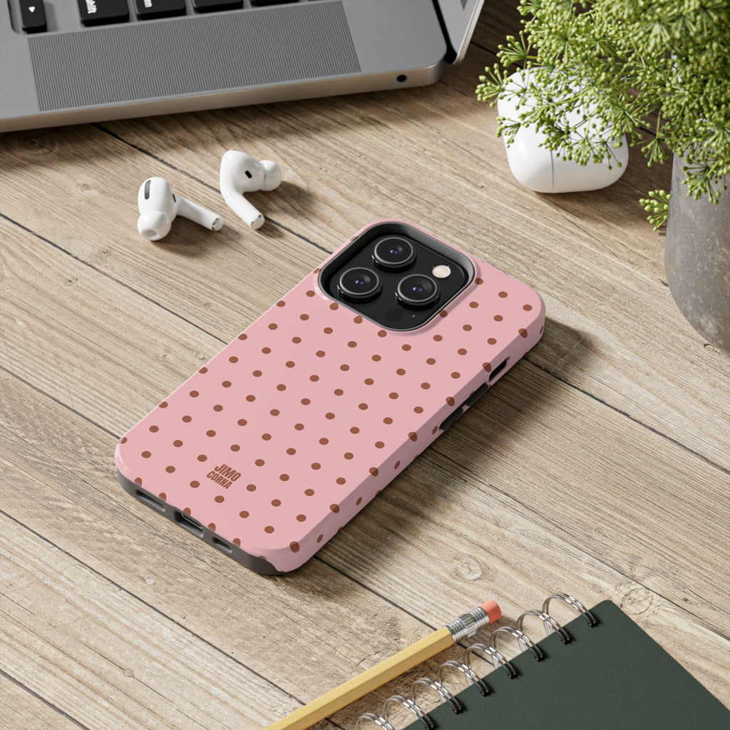 Polka Dot | Pink and Brown