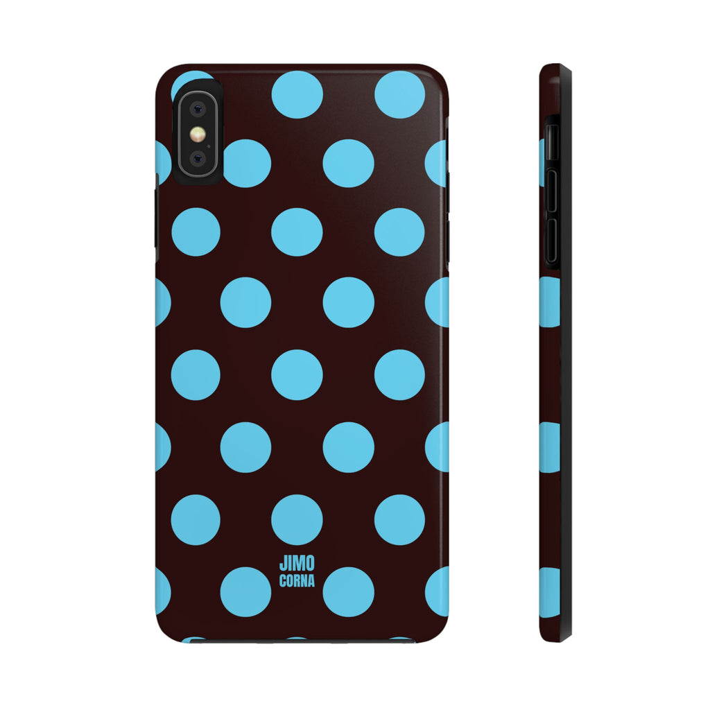 Big Polka Dot | Brown and Blue